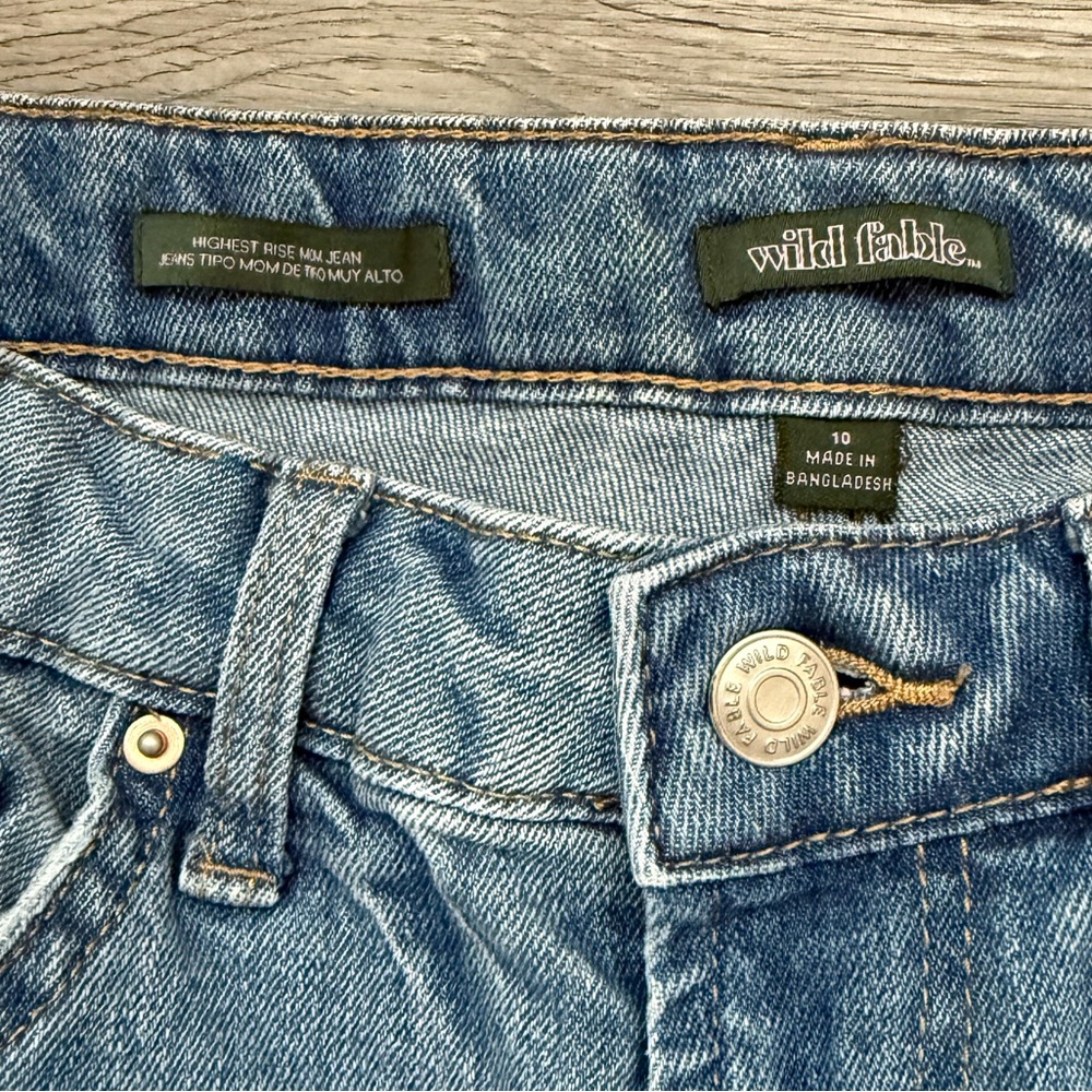 Wild Fable High Rise Ripped Mom Jeans - Picture 7 of 7